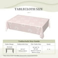 thumbnail image 4 of DouZhe Rectangular Tablecloth, Cute Cat Pink Paws Footprint Table Cloth for Kitchen Dinning Tabletop, 72" x 54" Waterproof Polyester Table Cover, 4 of 8