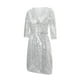 thumbnail image 4 of TRKIYQC Vestido sexy de lentejuelas para mujer, sexy, cuello en V profundo, manga larga, con purpurina, mini vestido de cóctel, baile, fiesta bodycon TRKIYQC Moda，ocio, 4 of 9
