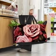 thumbnail image 6 of Rose Large Capacity Reusable Oxford Cloth Picnic Basket Shopping Bag Cube Organizer, 6 of 7