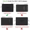 thumbnail image 5 of Fintie Folio Case for Kindle Fire HDX 7 - Slim Fit PU Leather Standing Cover with Auto Sleep/Wake, Black, 5 of 7