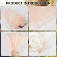 thumbnail image 3 of 4 Yards Flower Wrapping Mesh Paper 11inch Pink Bouquet Packaging Paper Wrinkled Wavy Net Yarn, 3 of 6