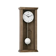 Hermle 71002042200 Arden Modern Quartz Regulator Wall Clock, Dark Oak