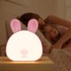 thumbnail image 1 of Luz de noche para bebé, luz de noche para dormitorio, luz de noche con brillo ajustable en 3 colores, luz de noche portátil para niños, control táctil, recargable por USB, para dormitorio, sala de est, 1 of 5