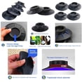 thumbnail image 3 of 4 PCS Lavadora almohadilla de pie, pie de goma universal, estera de amortiguación de pie de goma anti -vibración, máquina de secado del tambor de la lavadora (negro) oso de fresa Hogar, 3 of 6