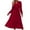 Wine, variant on JNGSA Women Dresses for Party, Womens 2023 Fall Wedding Guest Dress V Neck Long Sleeve Tie Waist Dress Long Maxi Dress