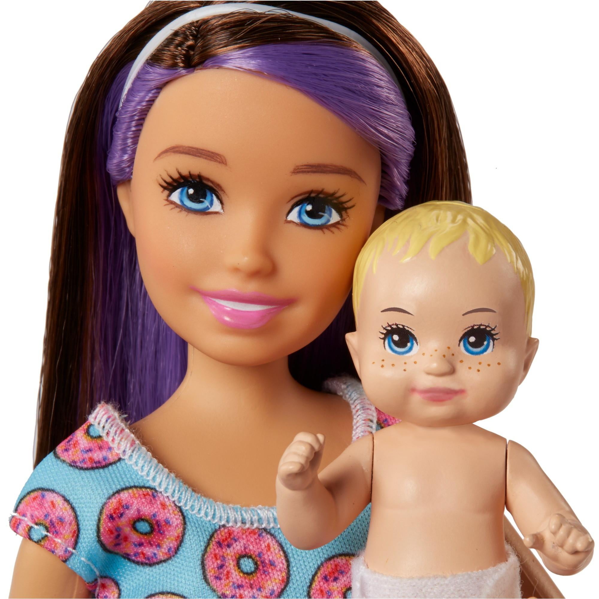 Barbie Skipper Babysitters Inc. Doll & Baby Feeding Doll Playset