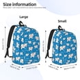 thumbnail image 3 of Lsque Cows Milk Pattern Canvas Daypack, Durable Backpack, High-quality Versatile Backpack,Vintage Compact Backpack-Medium, 3 of 6