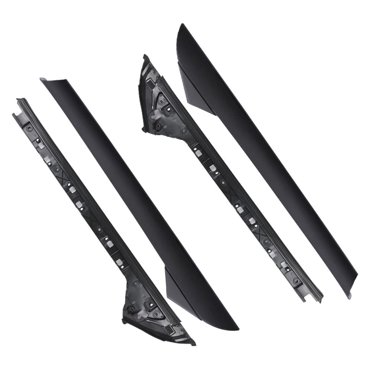 PIT66 Left & Right Side Windshield A Pillar Molding Trim Fit for 2011-2019 Ford Explorer Black