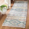 thumbnail image 5 of SAFAVIEH Saffron Mitchell Geometric Cotton Area Rug, Cream/Blue, 4' x 6', 5 of 5