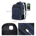 thumbnail image 3 of Mochila de viaje para portátil Monsdle Antirrobo USB 15.6" Azul, 3 of 6