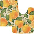 thumbnail image 4 of GZHJMY Orange Fruit Bathroom Rug Rectangular Bath Mat Non Slip Bath Rugs Absorbent Shaggy Bathmats for Sink Shower 16" x 24", 4 of 7