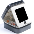 thumbnail image 1 of caja de joyería con cerradura con espejo, estuche de viaje portátil$$Producto de importación No hay factura disponible Fokelyi 2035280-3, 1 of 5