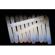 DirectGlow 50ct 4 inch White Glow Sticks with Lanyards