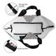 thumbnail image 4 of Balery Black And White Houndstooth Bolsa Tote Estilo Estético con Cremalleras, Bolsa de Hombro, Bolsa de Compras Grande y Plegable, 4 of 8