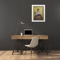 thumbnail image 3 of Van Gogh, Vincent 25x32 White Modern Wood Framed Museum Art Print Titled - An Italian Woman, 3 of 4