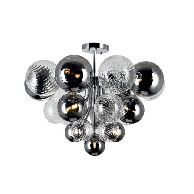 10 Supports Lumineux avec Finition Chrome