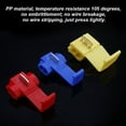 thumbnail image 3 of Wire Connector Plastic Brass Scotch Lock Terminal Electrical Wire Connector Terminal Wire Wire Splice Crimp, Red, 20pcs, 3 of 8