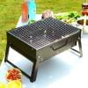 Gnmfd Portable Folding Charcoal Grill Stainless Steel Mini BBQ Stove, Compact Outdoor Barbecue Grill For Camping Picnic Tailgate Beach Party, Travel Folding Grill For Backyard Cooking