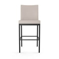 thumbnail image 2 of Amisco Perry Plus 30 In. Bar Stool - Cream Faux Leather / Black Metal, 2 of 9