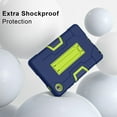 thumbnail image 5 of ELEHOLD Case for Lenovo Tab K9 /Lenovo Tab One 2025 (TB305FU),8.7-inch,Heavy Duty Hard PC Silicone Case Hidden Kickstand Anti-Scratch Shockproof Cover for Kids Men Women, Navyblue+Yellow, 5 of 8
