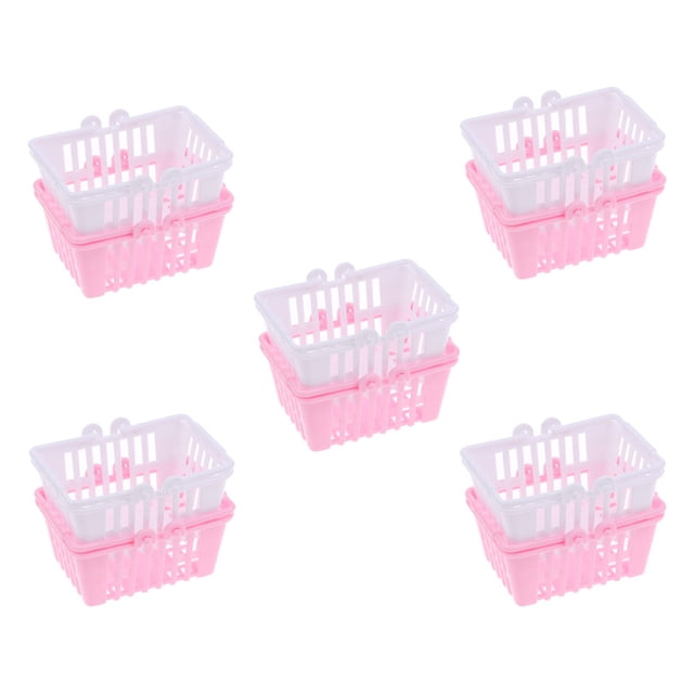 GOOHOCHY 10 Pcs Panier de Courses Résistant à l'Usure Couleurs Assorties pour Enfants