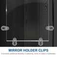 thumbnail image 3 of 100 Pcs Mirror Holders for Walls Coat Hanger Mount Mirrors Wall-mounted Bracket Window Glass, 3 of 6
