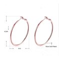 thumbnail image 2 of Pendientes circulares con clip para mujer, 3 pares (dorados, plateados y dorados rosas), 2 of 5