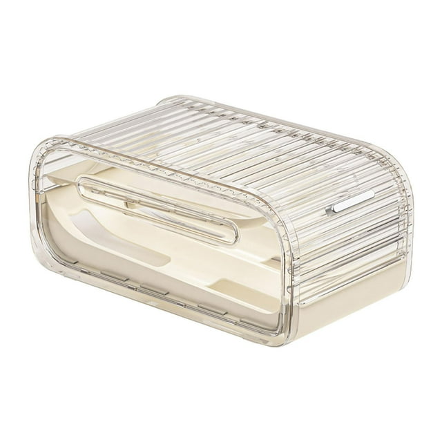 Huevera transparente para nevera, automática, apilable, reutilizable, de 2 , organizador de huevos, bandeja de almacenamiento para despensa y