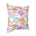 thumbnail image 2 of Bingfone Decorative Pillow Covers 20"X20" Donuts And Coffee Couch Pillow Cases Modern Farmhouse Covers For Couch Sofa Bed, 2 of 9