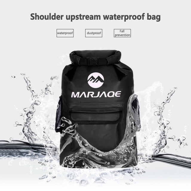 MARJAQEbolsa impermeable para deportes acuáticos al aire libre mochila de natación Ehuebsd portátil Unisex para acampar Surf remo plegable 22L