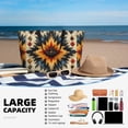 thumbnail image 4 of Native Southwest Tribal Patterns Art Large Capacity Beach Travel Tote Bag Shoulder Handbag for Gym Camping Shopping, 4 of 6