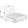 thumbnail image 7 of AFI NoHo Full Wood Platform Bed with Headboard Footboard & Twin Trundle, White, 7 of 7