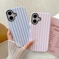 thumbnail image 6 of Striped Case for iPhone SE 2022/2020,Cute Phone Case for iPhone 7/8 Aesthetic Pattern Design, Hybrid 2-Layer Shockproof Protective Cover for Girls Women (Pink,SE/7/8), 6 of 6