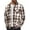 Brown, variant on Mens Long Sleeve Flannel Shirt Cotton Collared Button Up Shirts Casual Plaid Shirt