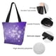 thumbnail image 4 of Easygdp Snowfall Sky White Purple Bolso de Hombro para Mujer, Bolso Bandolera y Cartera de Mano Elegante para Uso Diario, 4 of 6