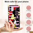 thumbnail image 2 of Étui iPhone 11, Étui Carrée de Luxe Dessin Animé Mickey Mouse, Bord Noir Doré Protection Complète TPU pour iPhone 11 6.1 Pouces (Rayures Rouges Mickey), 2 of 7