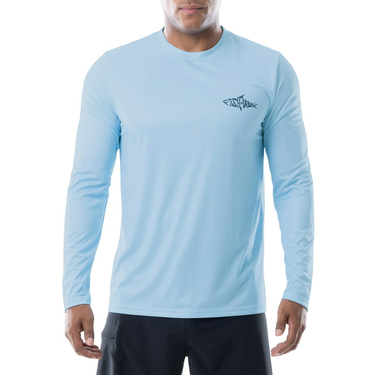 Biokey Men's UPF 50+ Fishing Shirts Long Sleeve Sun Shirt, SPF UV