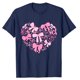 thumbnail image 4 of Camisetas de Manga Corta para las Mujeres de Moda Imprimir Cuello Redondo Camiseta, Mezcla de Poliéster Ligero para Primavera Verano Otoño, 4 of 8