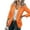 Orange, variant on Womens Open Front Long Sleeve Work Office Jackets Blazer Solid Color Casual Blazers