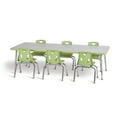 thumbnail image 2 of Rectangle Activity Table - 30" X 48", A-height - Driftwood Gray/Key Lime/Gray, 2 of 7