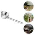 thumbnail image 4 of Cucharón de mango largo de acero inoxidable, cucharón de cocina, cucharón de jardín, decoración de jardín, 4 of 8