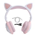 thumbnail image 2 of Cat Ear Headphone, Foldable And Comfortable Sports Headphone Convenient Long Standby Time With Audio Cable For Most People For Mobile Phones And Tablets Light Purple,Dark Blue,,, 2 of 8