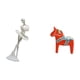 thumbnail image 5 of Escultura Artística De Figura De Bailarina Moderna Y Caballo Dala Sueco Para Dormitorio, Chimenea, Entrada De Oficina Y Estantería, Decoración Del Hogar, Coleccionable., 5 of 8