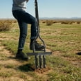 thumbnail image 4 of 43-Inch Manual Lawn Aerator with Soil Core Tray & Cleaning Tool 3-Tine Steel Coring Aerator for Soil Compaction Relief Lawn Yard Care Black, 4 of 10