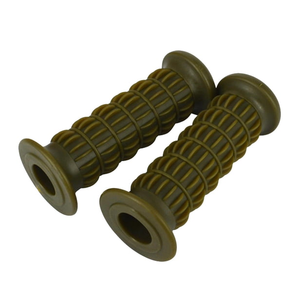 Puños de manillar de motocicleta Macarena Accesorio protector antideslizante estilo retro Verde