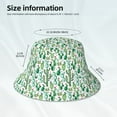 thumbnail image 4 of Daiia Cactus Plants1 Pattern Bucket Hat - Trendy Cotton Sun Hat for Beach, Golf, Fishing - Fun Outdoor Vacation Boonie for Men and Women, 4 of 9