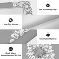 thumbnail image 6 of Baroque Grey Outdoor Rug for Patio/Deck/Porch, Non-Slip Large Area Rug 5 x 7 Ft, Vintage Damask Classic Floral Indoor Outdoor Rugs Washable Area Rugs, Reversible Camping Rug Carpet Runner, 6 of 8