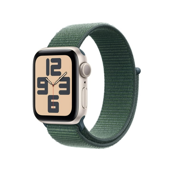 Apple Watch SE2 44mm GPS boîtier aluminium avec boucle sport vert lac