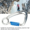 thumbnail image 4 of Climbing Carabiner, Safe Portable Auto Lock Captive Eye Carabiner  for Mountaineering, 4 of 8