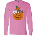 thumbnail image 3 of Inktastic Halloween Kitties in Pumpkin Long Sleeve T-Shirt, 3 of 5